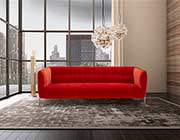 Pumpkin Velour Sofa NJ Vista