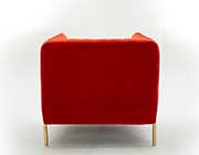 Pumpkin Velour Sofa NJ Vista