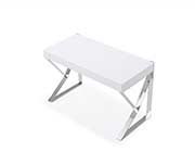 Modern High Gloss White Desk NJ 712