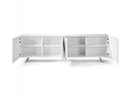 Modern White Buffet Tempered Glass Top ST 439