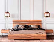 Light Oak Finish Bed VG Leonardo