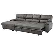 Gray Fabric Sectional Sofa HE 407