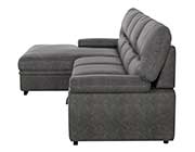 Gray Fabric Sectional Sofa HE 407