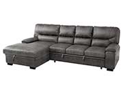 Gray Fabric Sectional Sofa HE 407