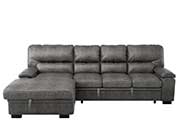 Gray Fabric Sectional Sofa HE 407