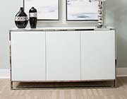 State St Glossy White Dining Table by AICO
