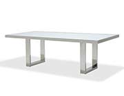 State St Glossy White Dining Table by AICO