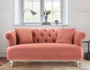 Elegant Blush Velvet Sofa AL 331