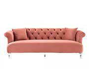 Elegant Blush Velvet Sofa AL 331