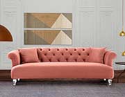 Elegant Blush Velvet Sofa AL 331