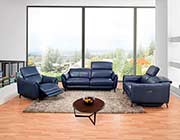 Black Modern Power Recliner Sofa AE 247