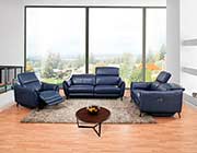 Black Modern Power Recliner Sofa AE 247