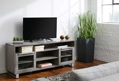 Gray TV Cabinet by Unique Furniture