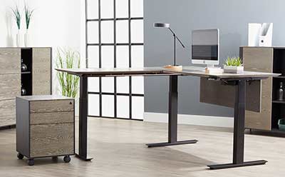 Oslo Left Corner Electric Standing Desk