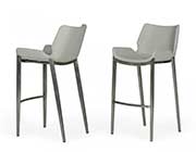 Gray Eco-Leather Bar Stool VG Daw