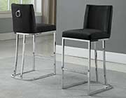 Dark Gray Counter Stool Set of 2