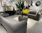 Light Gray Fabric Sofa SB 771