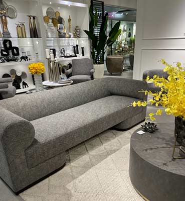 Light Gray Fabric Sofa SB 771