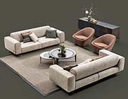 Beige Fabric Sofa Enzo