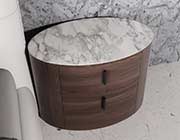 White Leather Modern Bed VG Patricia