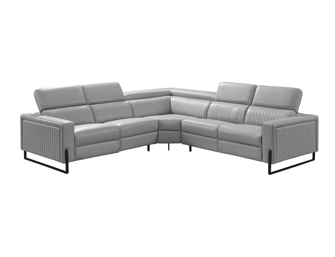 Gray Sectional sofa EF 787 Leather Sectionals