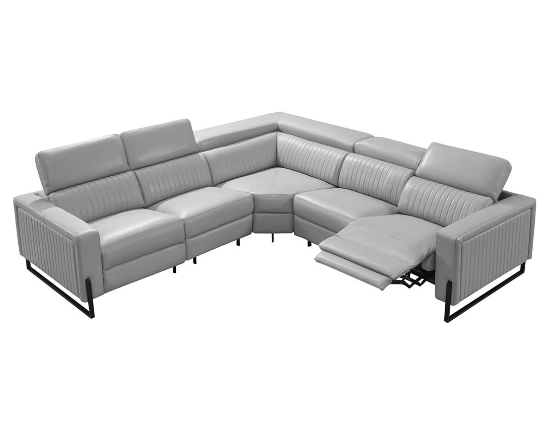 Gray Sectional sofa EF 787 Leather Sectionals