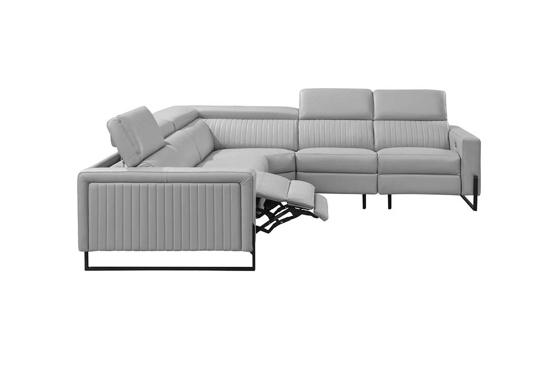 Gray Sectional sofa EF 787 Leather Sectionals