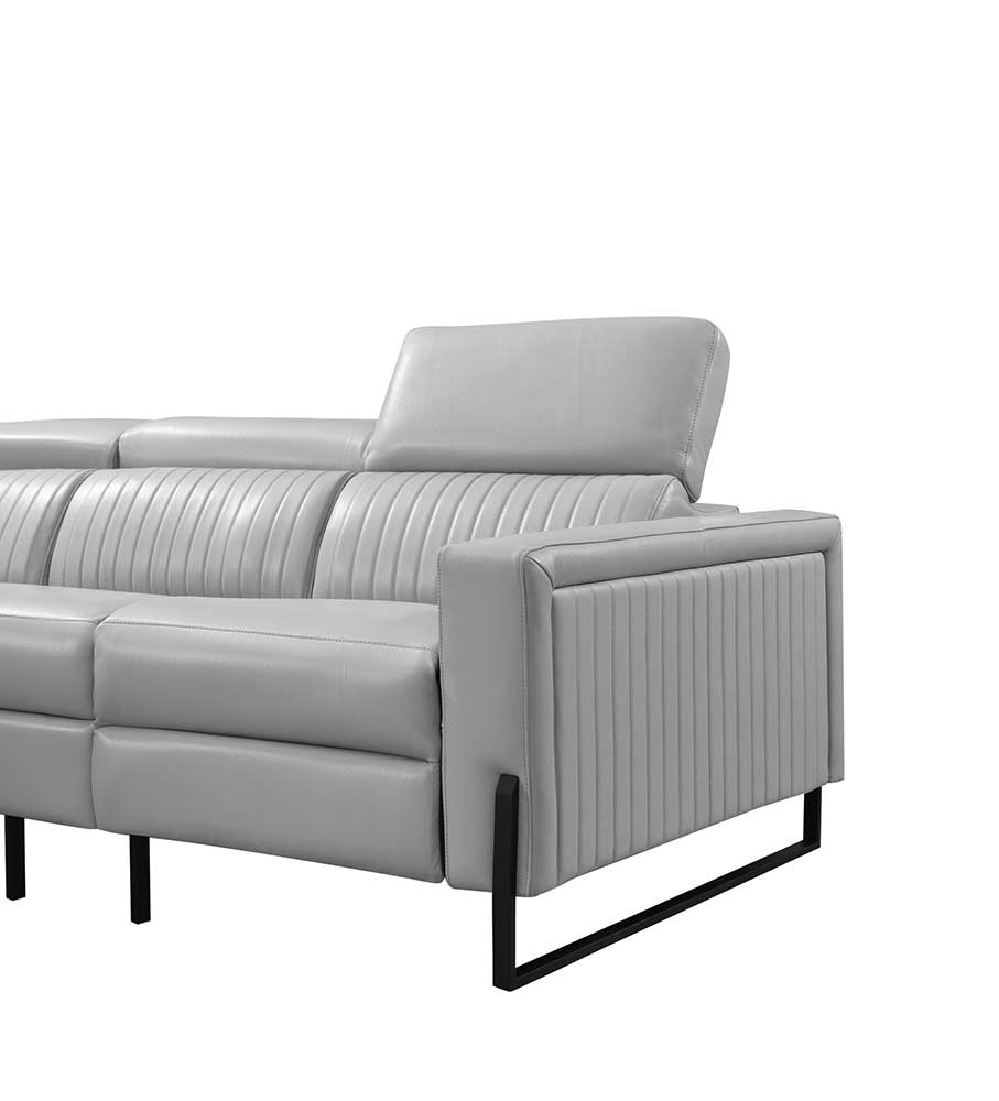 Gray Sectional sofa EF 787 Leather Sectionals