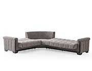Sectional Sofa Bed Goldy in Gray