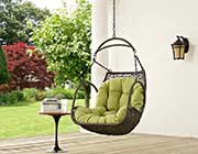 Swing Outdoor Patio Lounge Chair in Red MW Bower