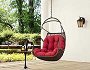 Swing Outdoor Patio Lounge Chair in Red MW Bower