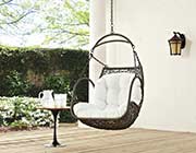 Swing Outdoor Patio Lounge Chair in Red MW Bower