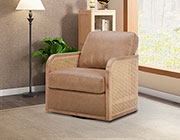 Tan Leather Sofa VG Deena