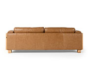 Tan Leather Sofa VG Deena