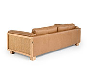 Tan Leather Sofa VG Deena