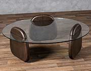 Walnut and Clear Glass VG Derbyshire