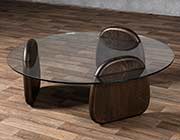 Walnut and Clear Glass VG Derbyshire