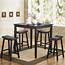 Set of Two Bar Stools in Black Finish