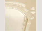 White Armchair Glamour 757 leatherette