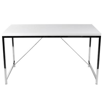 Office Desk Giorgia-White Chrome