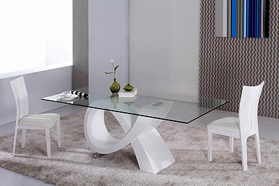 Alfa Dining Table White CR