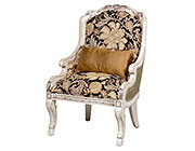 BT 064  White Accent Arm Chair