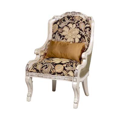 BT 064  White Accent Arm Chair