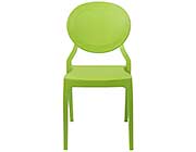 Modern Stackable Chair Green EStyle 701