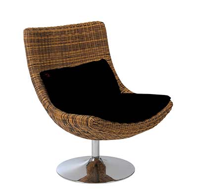 Modern Tripple Brown Chair EStyle 801