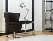 Modern Lounge Chair EStyle 807 in Brown