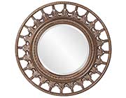 Unique Round Mirror with Antique accents HRE 077