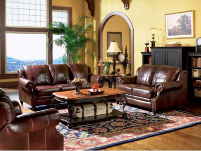 Leather Sofa Set Monako