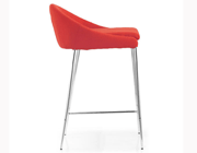 Modern Counter Chair Z333 in Tangerine