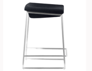 Modern Fabric Counter Chair Z036 in Dark Grey